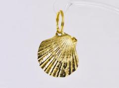Carl Aub ck Carl Aub ck Handcrafted Midcentury Brass Shell Figurine Key Ring Chain Holder - 4054950