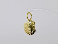 Carl Aub ck Carl Aub ck Handcrafted Midcentury Brass Shell Figurine Key Ring Chain Holder - 4055002