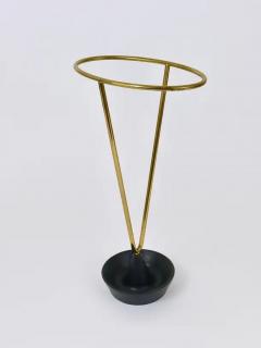 Carl Aub ck Carl Aub ck Mid Century Brass and Cast Iron Umbrella Stand Austria 1950s - 4055351