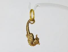 Carl Aub ck Carl Aub ck Midcentury Brass Seahorse Handmade Key Ring Chain Holder - 4055286