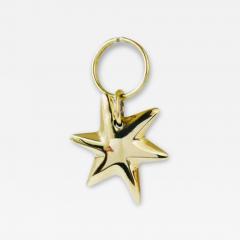 Carl Aub ck Carl Aub ck Midcentury Brass Star Sea Star Starfish Key Ring Chain Holder - 4061007