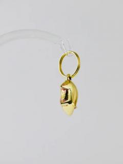Carl Aub ck Carl Aub ck Midcentury Lucky Charm Pig Brass Figurine Key Ring Chain Holder - 4054949