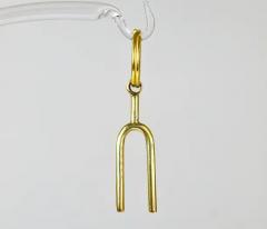 Carl Aub ck Carl Aub ck Midcentury Tuning Fork Handmade Key Ring Chain Holder - 4055282