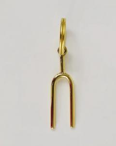 Carl Aub ck Carl Aub ck Midcentury Tuning Fork Handmade Key Ring Chain Holder - 4055285