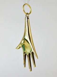 Carl Aub ck Carl Aub ck Midcentury Very Large Hand Figurine Key Ring Chain Holder - 4055254