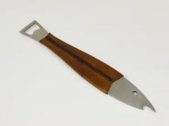 Carl Aub ck Carl Aub ck Neptune Fish Bottle Opener Leather Steel by Amboss Austria 1950s - 4055290