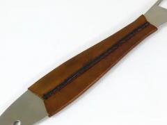 Carl Aub ck Carl Aub ck Neptune Fish Bottle Opener Leather Steel by Amboss Austria 1950s - 4055296
