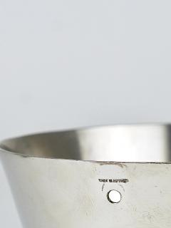 Carl Aub ck Carl Aub ck Nickel Plated Ice Bucket and Tongs Stamped Brass Austria 1950s - 4706640