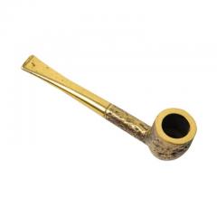 Carl Aub ck Carl Aub ck Pipe Paperweight Brass Signed - 2777727