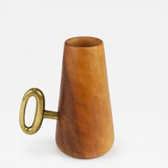 Carl Aub ck Carl Aub ck Straw Holder Corkscrew Walnut Brass Mid Century Austria 1950 - 4287715