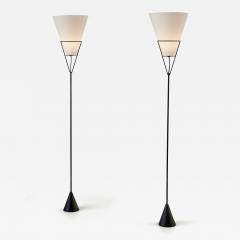 Carl Aub ck Carl Aub ck pair of Vice Versa floor lamps model no E1788 1950s - 4203777