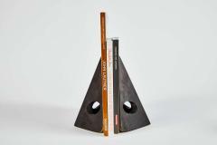 Carl Aub ck Carl Aubo ck Model 4100 Patinated Brass Bookends - 1567696