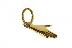 Carl Aub ck Carl Aubo ck Model 4500 Lucky Pig Brass Figurine Keyring - 751752