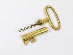 Carl Aub ck Carl Aubock Big Brass Key Cork Screw Bottle Opener Paperweight Austria 1950s - 4062567