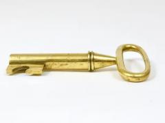 Carl Aub ck Carl Aubock Big Brass Key Cork Screw Bottle Opener Paperweight Austria 1950s - 4062626