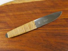 Carl Aub ck Carl Aubock Big Cutting Board with Amboss Knife Wicker Handle Walnut Leather - 4068267