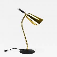 Carl Aub ck Carl Aubock II Rare Brass Leather Table Desk Lamp 4280 Vienna Austria - 4507997