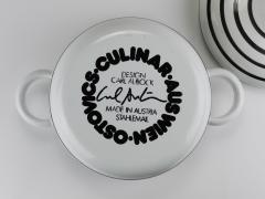 Carl Aub ck Carl Aubock III Enameled CULINAR Pot With Lid Ostovics Vienna Austria 1970s - 4415155