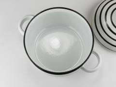 Carl Aub ck Carl Aubock III Enameled CULINAR Pot With Lid Ostovics Vienna Austria 1970s - 4415159