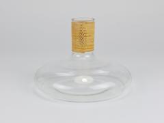 Carl Aub ck Carl Aubock Vase Decanter Tuberkulinkolben Raffia Wicker Top Austria 1950s - 4506077