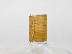 Carl Aub ck Carl Aubock Vase or Decanter with Wicker Top Midcentury Austria 1950s - 4062591