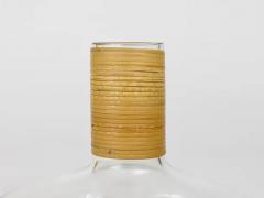 Carl Aub ck Carl Aubock Vase or Decanter with Wicker Top Midcentury Austria 1950s - 4062593