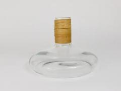 Carl Aub ck Carl Aubock Vase or Decanter with Wicker Top Midcentury Austria 1950s - 4062675