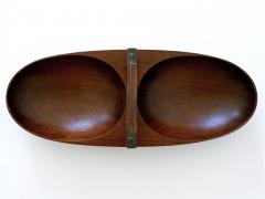 Carl Aub ck Exceptional Mid Century Modern Teak Nut Bowl by Carl Aub ck 1950s Austria - 1804905