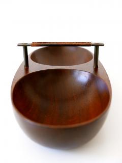 Carl Aub ck Exceptional Mid Century Modern Teak Nut Bowl by Carl Aub ck 1950s Austria - 1804907