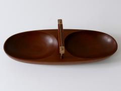 Carl Aub ck Exceptional Mid Century Modern Teak Nut Bowl by Carl Aub ck Austria 1950s - 2501827