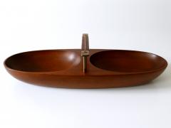 Carl Aub ck Exceptional Mid Century Modern Teak Nut Bowl by Carl Aub ck Austria 1950s - 2501838