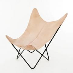 Carl Aub ck Four Carl Aubock Butterly Fledermaus Suede Leather Chairs Vienna 1960s - 4052390