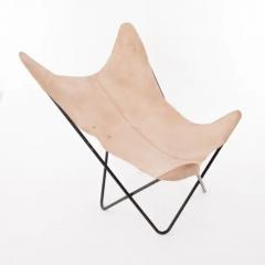 Carl Aub ck Four Carl Aubock Butterly Fledermaus Suede Leather Chairs Vienna 1960s - 4052469