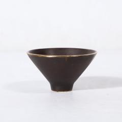 Carl Aub ck Mid Century Modernist Patinated Brass Conical Dish Signed Carl Aubock - 3375968