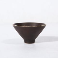 Carl Aub ck Mid Century Modernist Patinated Brass Conical Dish Signed Carl Aubock - 3375973