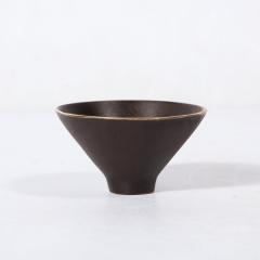 Carl Aub ck Mid Century Modernist Patinated Brass Conical Dish Signed Carl Aubock - 3375975