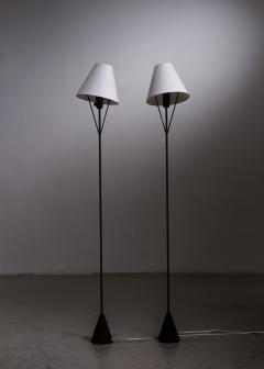 Carl Aub ck Pair of Carl Aubock floor lamps for ASEA 1950s - 2574752