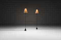 Carl Aub ck Pair of Vice Versa Metal Floor Lamps by Carl Aub ck Attr Denmark 1960s - 4647109