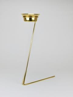 Carl Aub ck Rare Carl Aub ck Brass Standing Floor Ashtray Smoking Stand Austria 1950s - 4520951