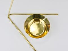 Carl Aub ck Rare Carl Aub ck Brass Standing Floor Ashtray Smoking Stand Austria 1950s - 4520953