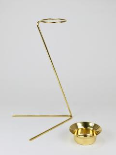 Carl Aub ck Rare Carl Aub ck Brass Standing Floor Ashtray Smoking Stand Austria 1950s - 4520956