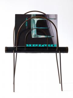 Carl Aub ck Rare Mid Century Modern Magazine Rack or Stand Fly by Carl Aub ck 1950s - 2361177