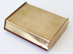 Carl Aub ck Rare Mid Century Modern Teak Cork Brass Box by Carl Aub ck Austria 1950s - 3182516