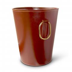 Carl Aub ck Stitched Leather Paper Bin by Carl Aubock - 524339