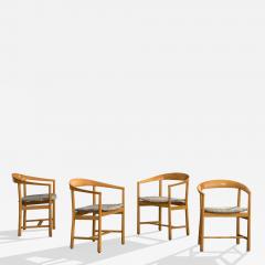 Carl Axel Acking Armchairs with Wood and Fabric Sweden 1960s - 4770999