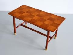 Carl Axel Acking Carl Axel Acking Coffee Table in Teak and Brass SMF Bodafors Sweden 1950s - 3298104