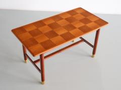 Carl Axel Acking Carl Axel Acking Coffee Table in Teak and Brass SMF Bodafors Sweden 1950s - 3298105