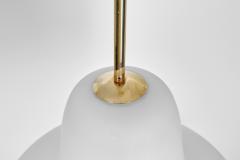 Carl Axel Acking Carl Axel Acking Opal Glass Hanging Lamp for ASEA Sweden ca 1940s - 4374105