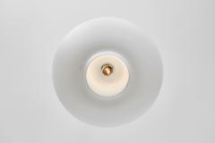 Carl Axel Acking Carl Axel Acking Opal Glass Hanging Lamp for ASEA Sweden ca 1940s - 4374109