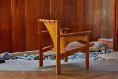 Carl Axel Acking Carl Axel Acking Trienna Chair in Patinated Brown Leather circa 1957 - 1307979